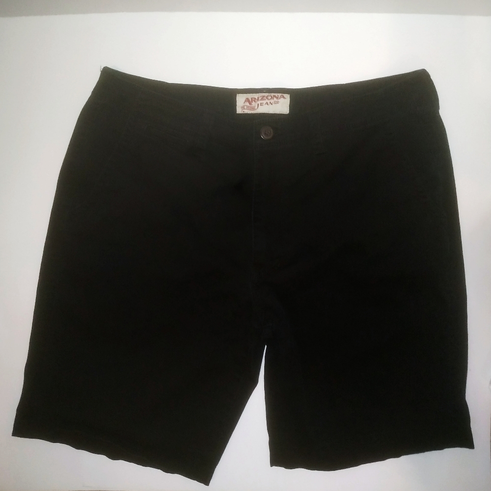 Men's black chino shorts